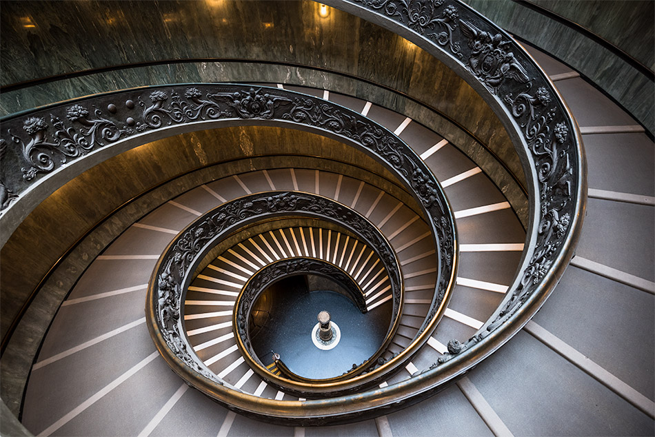 Treppe Vatikanische Museen Rom